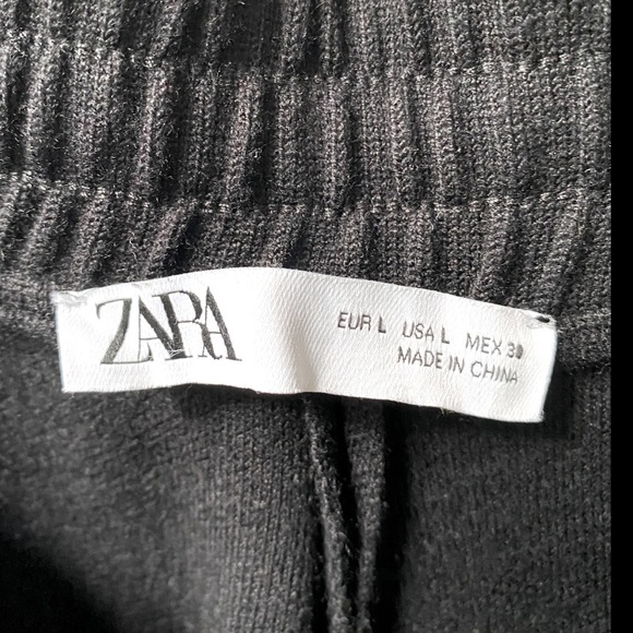 ZARA Black Track Pants - Large - NWOT - Lounge Pants - Joggers - Picture 6 of 6